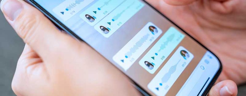 Mensagens de voz no celular